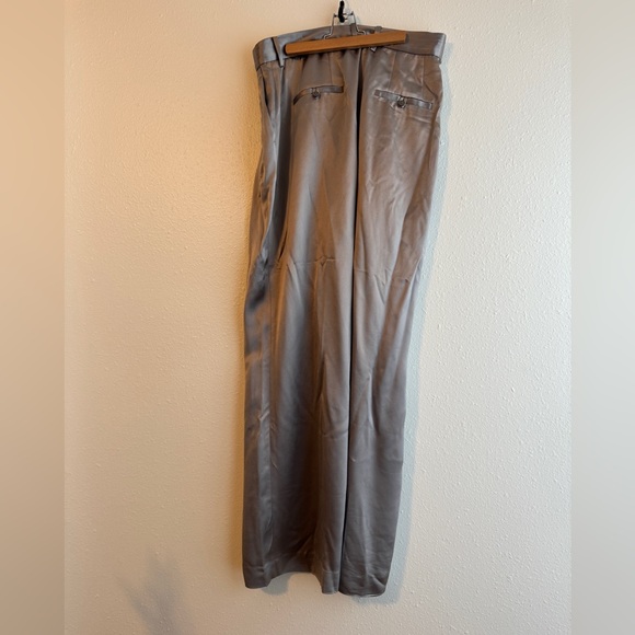 STAUD Luisa Pant Dove Gray Taupe Silver 12 - Picture 3 of 8